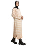 Beige Short - Striped Dress - Khotwh